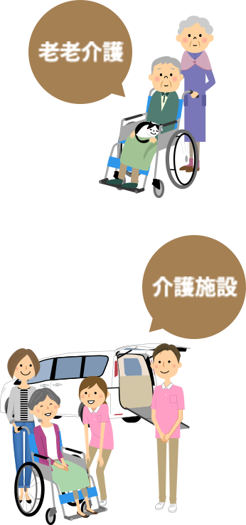 老老介護、介護施設